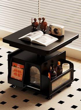 古风用可移动阳台小茶可折叠多功能茶客厅家桌储几物沙发边CWO几