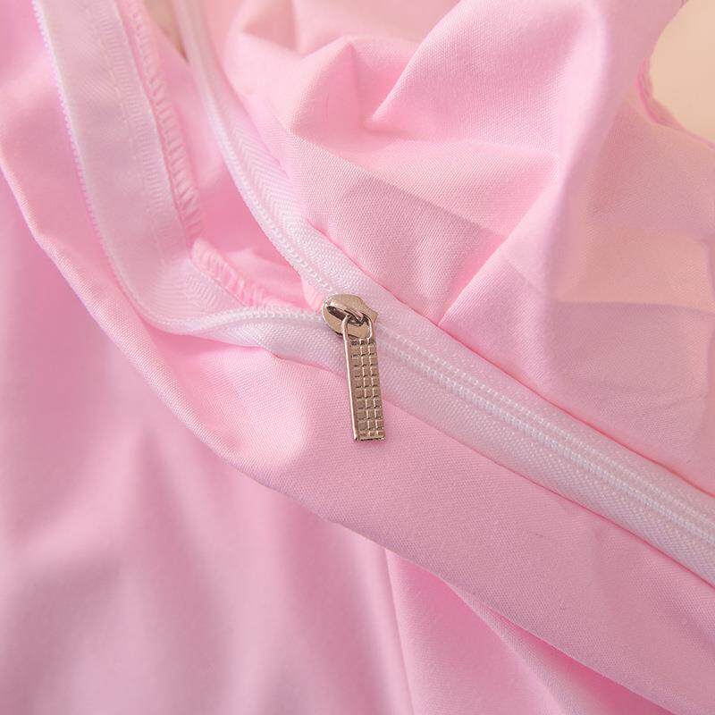 结韩版蝴蝶公主水洗棉单刺绣RSJ65758色四件套纯花边被套床床裙4