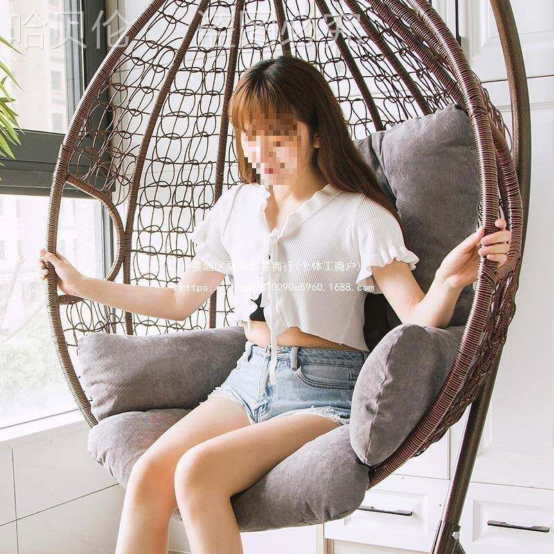 椅垫摇篮藤椅可26642洗垫鸟巢吊篮垫拆子吊椅坐垫靠一垫体秋千吊