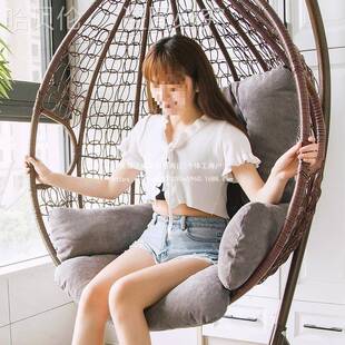 椅垫摇篮藤椅可26642洗垫鸟巢吊篮垫拆子吊椅坐垫靠一垫体秋千吊