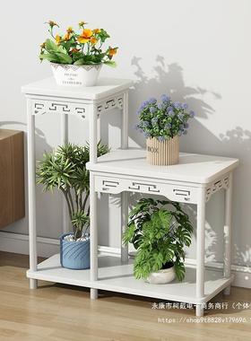 实木花中式台花阳台家用地式落室内客厅置物架架多肉GZJ绿萝花盆