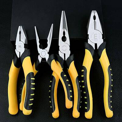 友老虎钳级多功能钳子万斜口用钳电工钢65263丝钳尖嘴钳工业福五