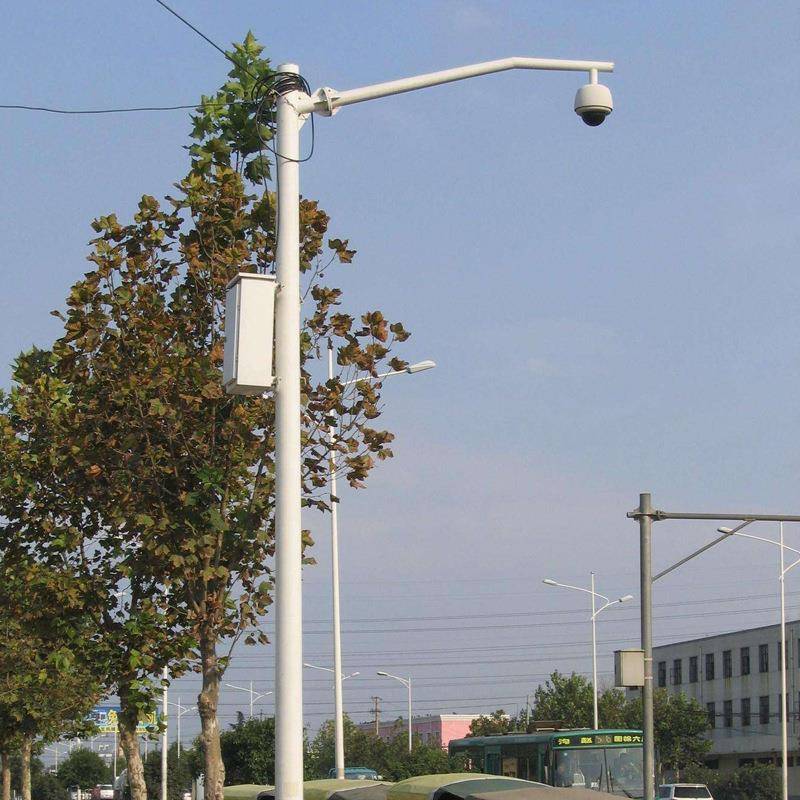 镀锌八角热监控立杆6信米755米8米5米拍监控杆道路卡抓口立柱号灯