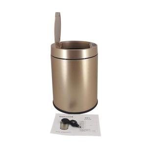 不6418钢智能锈垃圾桶自动感应客厅家用踢踢标桶做LOO印G志印家居