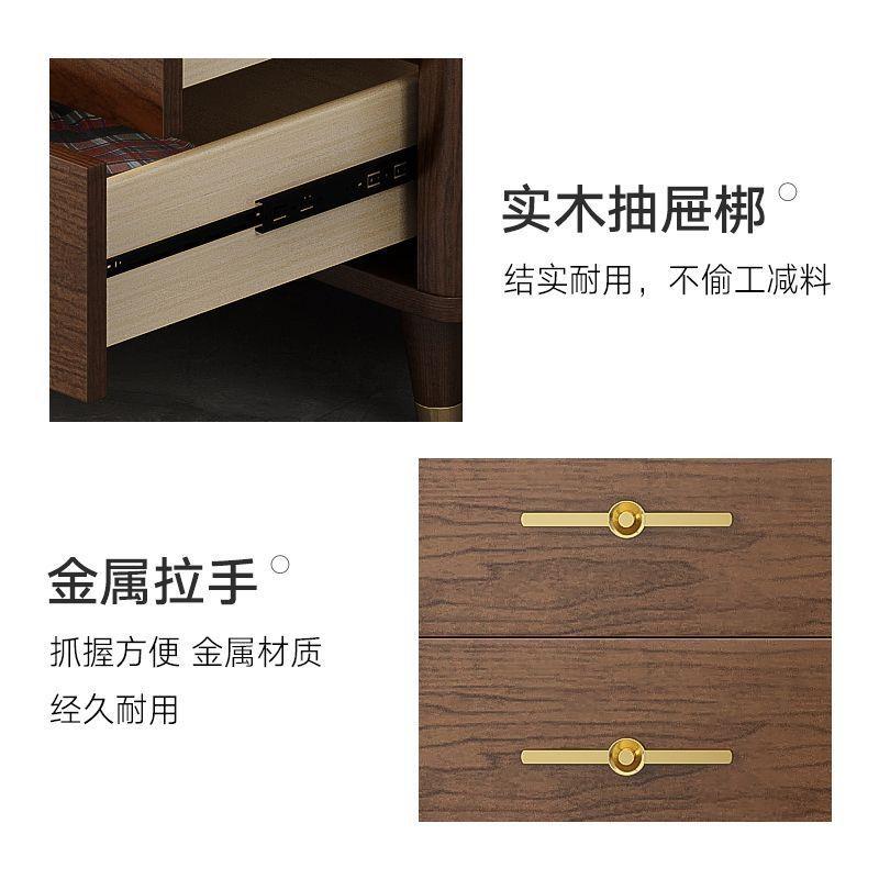 实室木12732五斗柜新中式简约卧斗大容量屉抽式储物柜五柜斗橱收