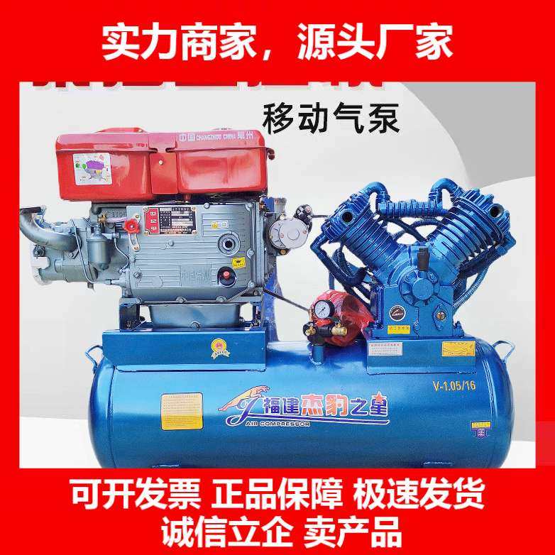 德国十大品牌柴油机空压机流动补胎空压机高压打气泵泵头空气压缩