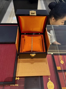 古法金色  汉堡隔珠手链  30566  324