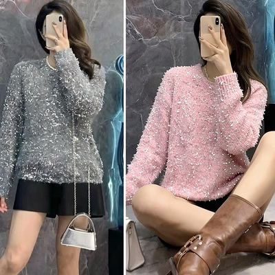 【欧货】羊驼毛马海毛混纺  点点混彩毛衣【NO退NO换】0810  210