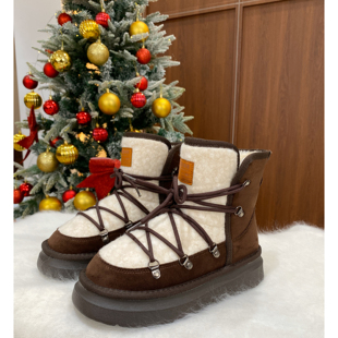 122598 NO退NO换 1226 加厚加绒雪地靴5cm增高 意大利品牌款