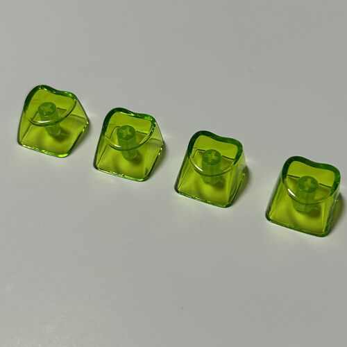 PC材质全透十字菊花爱心键帽