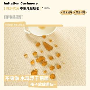 儿童房地毯公主风家用卡通可爱女孩卧室客厅床边可擦免洗免打理垫