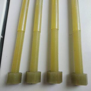 4环氧树脂棒胶木棒实心棒六角棒耐腐蚀环氧绝缘螺栓加工 水绿色FR