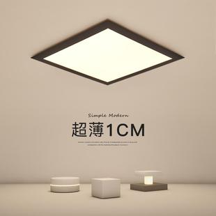 餐厅客厅灯中山灯具 超薄吸顶灯led现代简约正方形家用卧室灯时尚