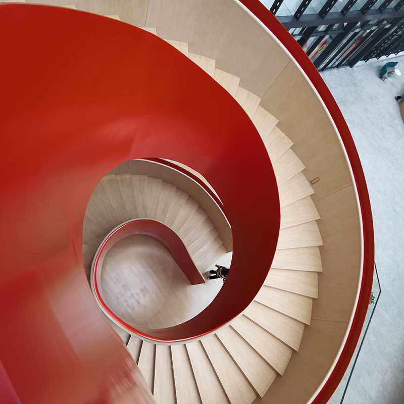 旋转楼梯 工厂直供商业空间钢结构弧形楼梯 测量设计
