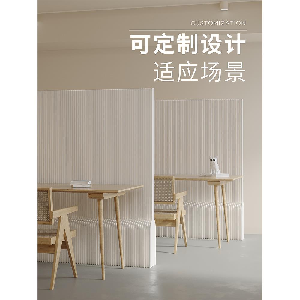 十八纸隔断轻型风琴栅栏办公间墙室玄屏风挡板隔餐厅房分隔隔板关