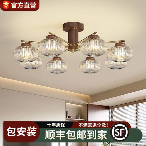 法式中古风客厅吊灯复古美式