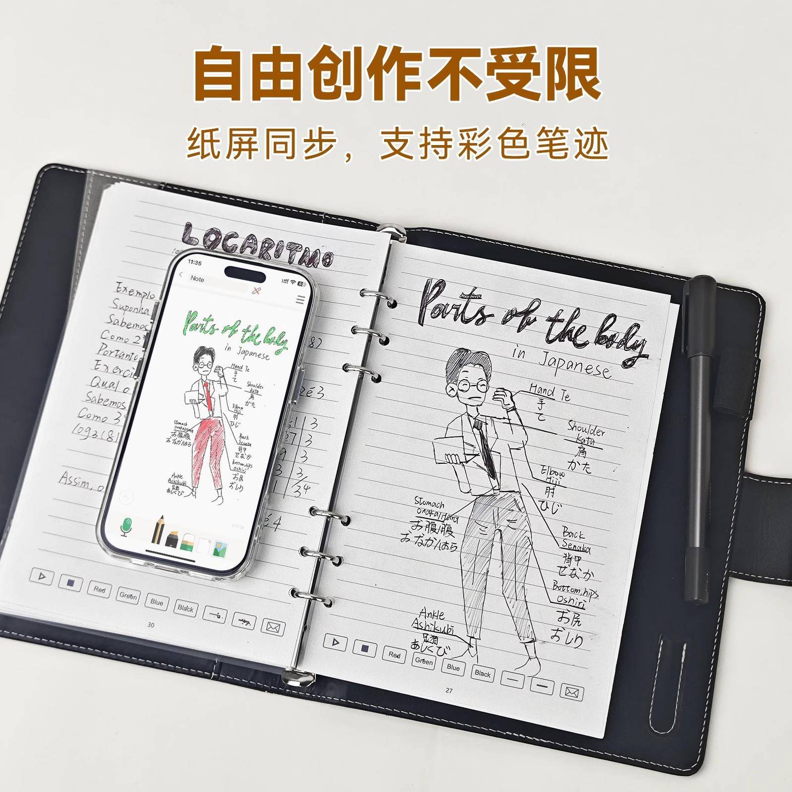 NEWYES四议代可擦记智能云笔纸屏同AP1002步识手写别会办公笔本离
