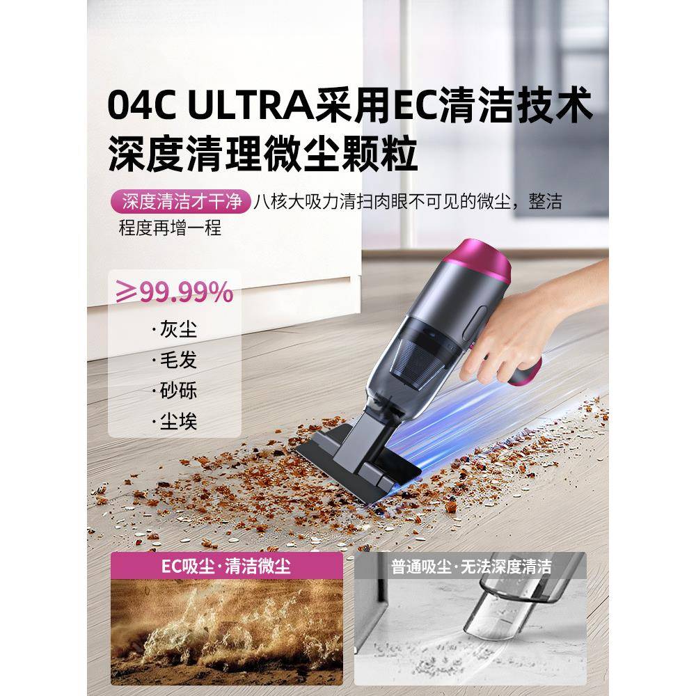 吸小尘器家用大吸力沟窗户缝隙槽开清洁吸尘荒CKD保洁手持型无线