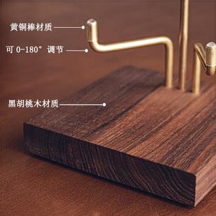 黄铜盘子展示架盘子架碟子架子奖牌摆件支架相框装饰瓷盘托架底座