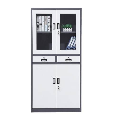 钢制套色文件柜档案柜储物柜财务凭证柜铁皮柜资料加厚柜带锁拆装