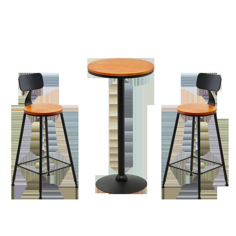 铁艺吧台椅奶茶店桌椅组合咖啡厅高脚椅吧台凳酒吧椅实木小圆桌方,商业/办公家具,酒吧椅,淘宝优惠券,粉丝福利购,淘宝优惠卷