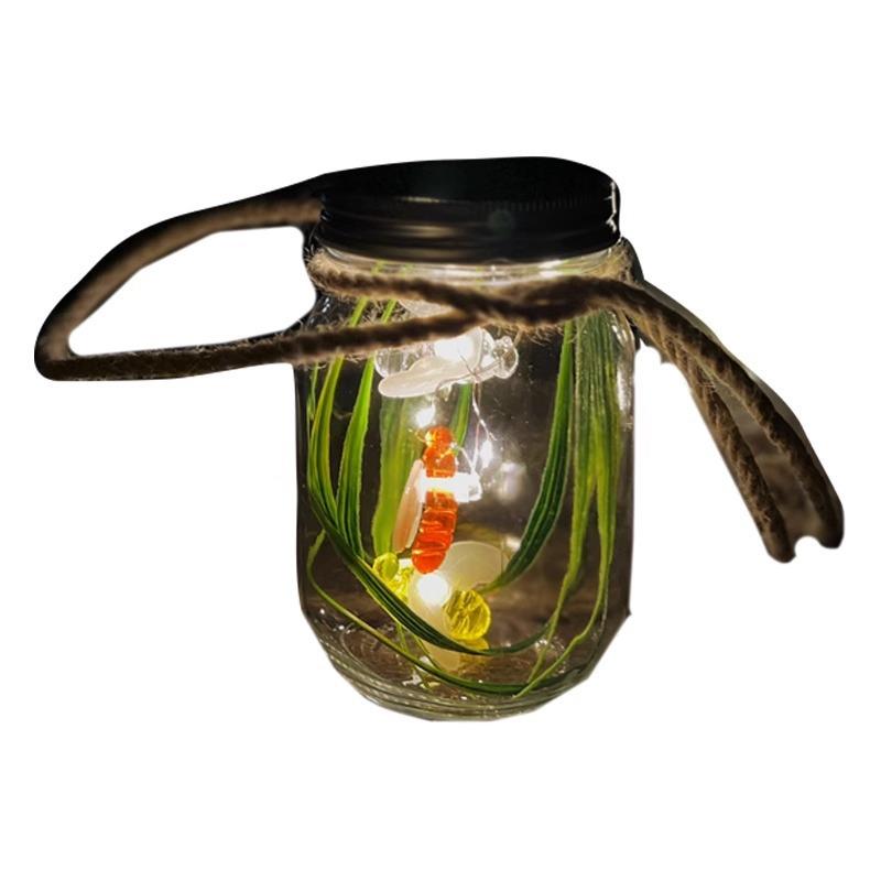 日萤火虫小夜灯工diy材料包手户外花园装饰灯手工QPP创意氛围灯节