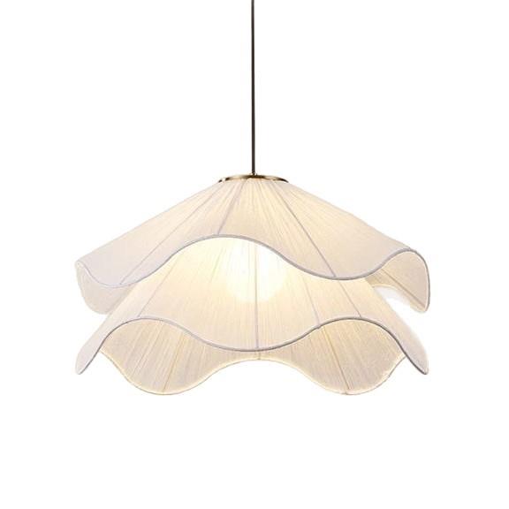 法约式简浪厅漫主卧室现代轻纱花瓣灯中古餐厅528灯饰客书房布艺