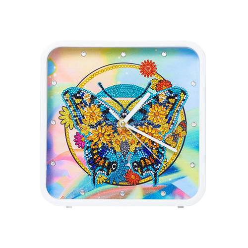 圣诞主题系列钻石画钟表材料包新款异形水晶满钻手工贴画