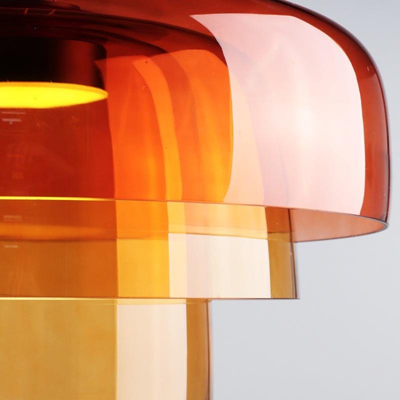 设计师样板房餐创圆形酒吧包意厢装饰法式卧室床头璃高级厅玻吊灯