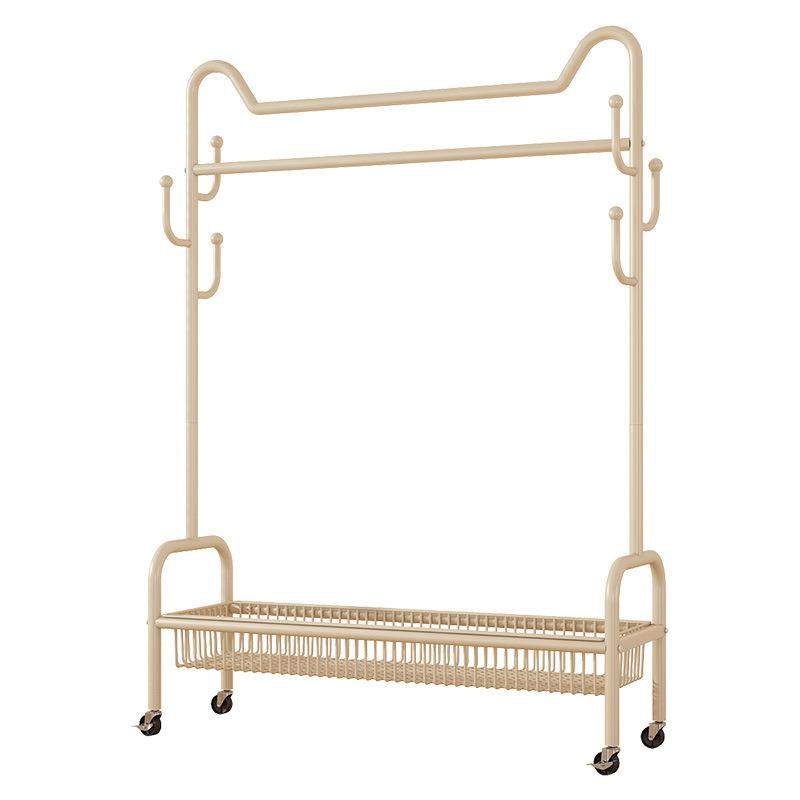 卧室落地阳台家用晾衣杆架金属衣帽架柜房间收纳置物架子挂衣,收纳整理,小型晾晒架,淘宝优惠券,粉丝福利购,淘宝优惠卷