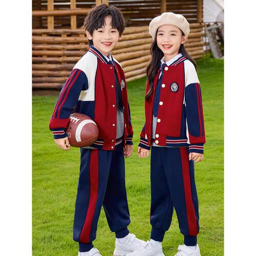 中小学生校服秋季套装幼儿园园服学院风长袖儿童运动会班服两件套
