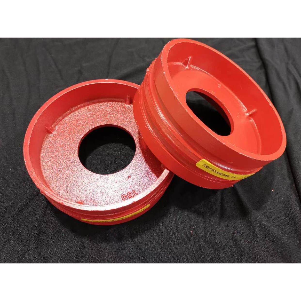 沟槽减压孔板卡箍式减压孔板球墨铸铁管道沟槽式减压孔板dn150100