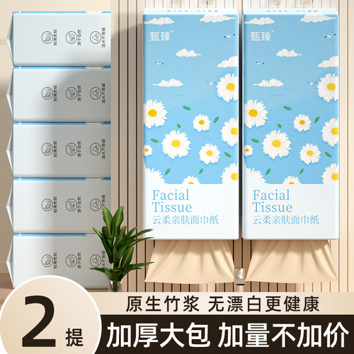 2大提悬挂式抽纸实惠装卫生纸抽