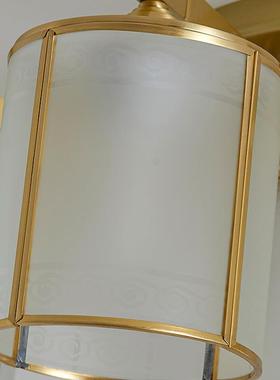 新中吸式全铜客厅大厅主灯现卧代简约大气66951餐厅顶灯轻奢房室