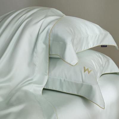 夏裸季天丝四件套简风感极纯色丝滑凉刺绣被套睡床单双人Mlc床上