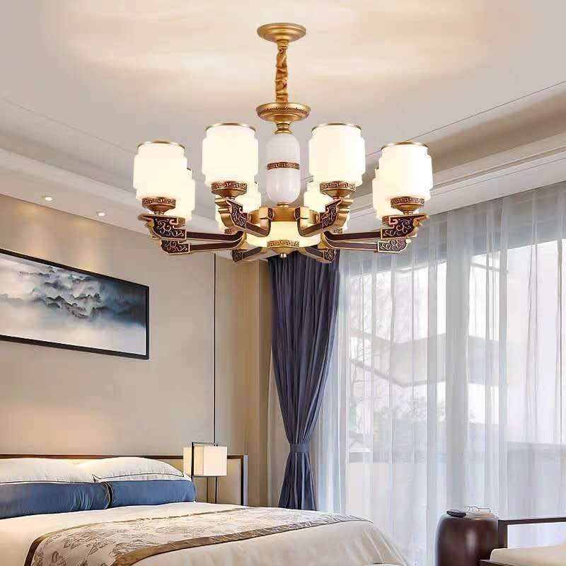 厅灯中式式202美5客网红936灯欧式吊灯卧简室书房约现代灯具,家装灯饰光源,智能吊灯,淘宝优惠券,粉丝福利购,淘宝优惠卷