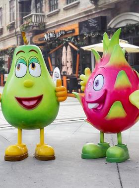 户果外菜园玻璃钢草莓菠萝摆件林仿真蔬水雕塑田园农庄店铺60306