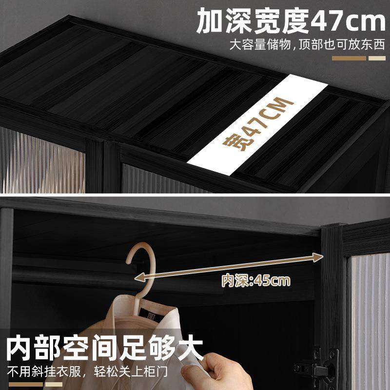 家简易衣柜用性经济出租房用挂区组装防TWA尘货架式卧室衣衣橱结