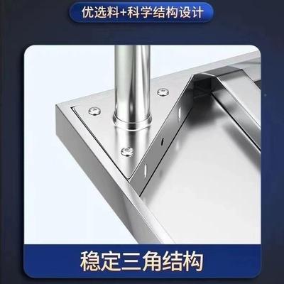 不锈DGH钢作台工厂车台间双加层厚打包台饭店后厨商用操作工烘焙