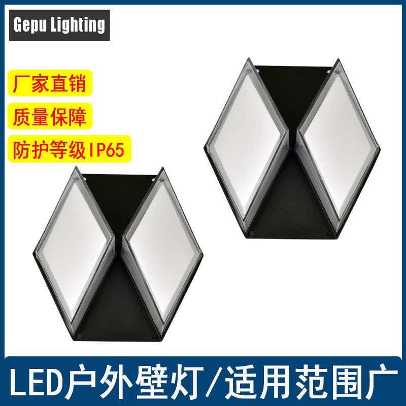 LED户外防水双头壁灯新款