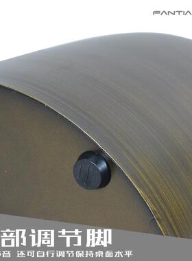 复设古轻新茶款网红沙发边几奢酒店客厅卧室茶几个性圆FT-CZ245形