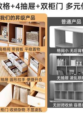 书柜落YFA地靠墙置柜沙发边柜隔断厅实客木收纳物柜子柜储物柜床