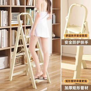 多梯子用步QBD梯室内折家叠人字三梯功能扶梯加厚梯凳伸缩宿舍小