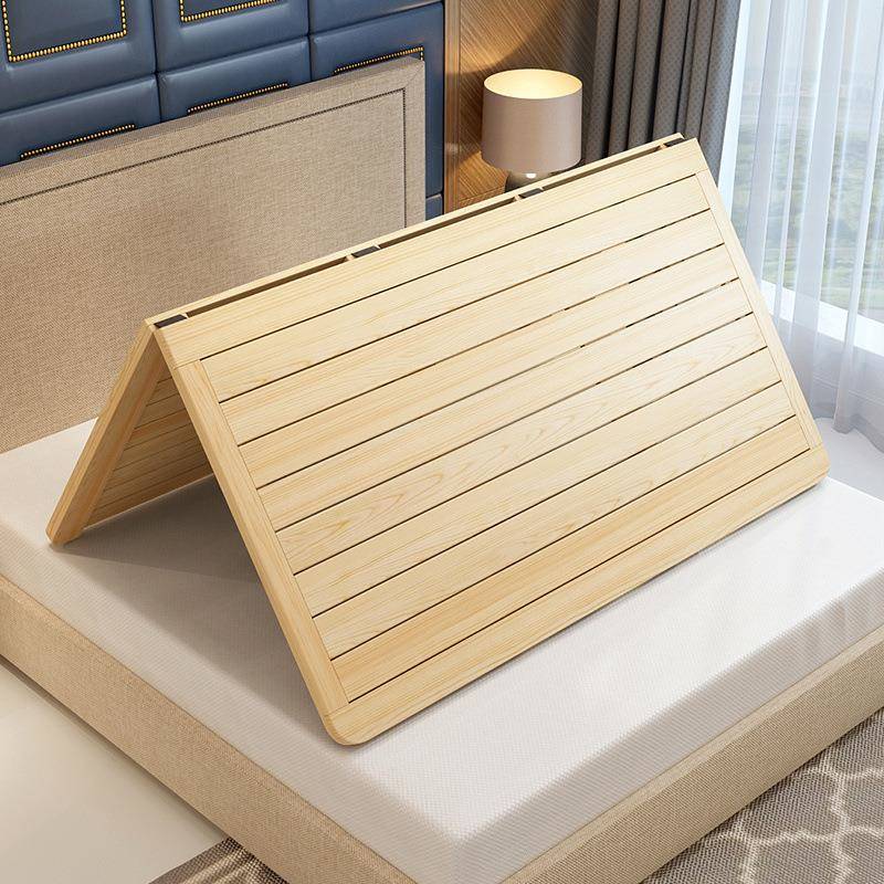 床厂家直供板床上实木厚加折叠经济1型排骨单人.5米双人1架.8硬木