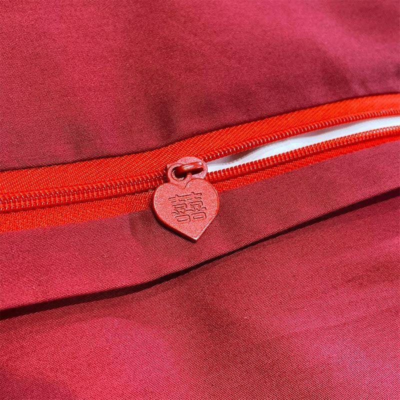 四100支长绒用棉婚件床套纯棉床单被套DHS-2023全棉结婚房上品4轻