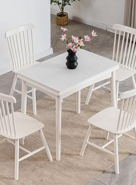 9U空小户型岩板餐桌椅组合可伸缩折简叠实木饭桌现F76567HT约代餐