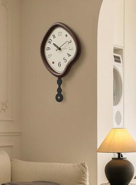 OWO免OM打孔中古风挂钟客厅创意钟表TYOS763挂墙2025新款Z简约时