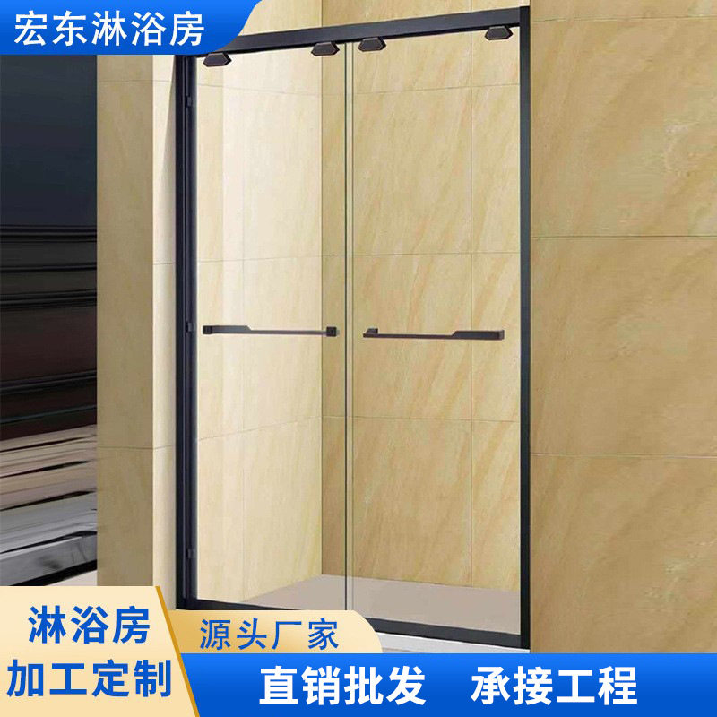 厂家直供浴室一字型移门式淋