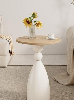 中古客发厅沙实木边角几法式复古卧室设计风感边桌床头柜CSX小桌