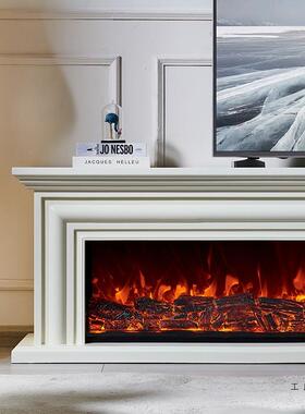 1真.8视/2/2.2法式壁炉电柜美式WSW米壁炉架仿火电子壁炉芯家用定